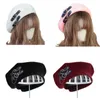 Bérets Sweet Cool Punk Hat Girls Heart Buckle JK Bonnet japonais Preppy Girl