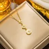 Halsband Fashion Classic Chain Pendant Four Leaf Clover Halsband Charmkedjor 18K Gold Silver Plated Agate Pendant For Women Valentines Designer Jewelry