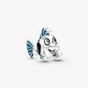 New Arrival 100% 925 Sterling Silver The Little Mermaid Flounder Charm Fit Original European Charm Bracelet Fashion Jewelry Access269c