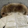 다운 코트 키즈 다운 재킷 패션 브랜드 디자인 너구리 모피 유아 파카 베이비 소년 소녀 후드 코트 어린이 겨울 따뜻한 스노우 슈트 Q231205