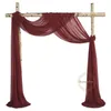 Wedding Arch Drapping Fabric 29 x 6 5 Yards Sheer Chiffon Backdrop Curtain Drapery Ceremony Reception Swag 2202102328