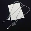 Designer Dames Mode Ketting Driehoek Hanger Ketting Unisex Party Bruiloft Paar Gift Sieraden Met Box293K