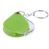 Partihandel 10x förstoringsglasfällningsförstorare Handhållen glaslinsplast Portable Keychain Loupe Green Orange ZZ