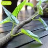 Juldekorationer Artificial Plant Rattan Green Yellow Red Wreath Vine Diy Festival Home Decoration Flower Leaf Hängande 150 cm Ivy 231205