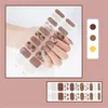 Stickers Decals Christmas Full Wraps Nail Polish Self Adhesive Strips With Glitter Short round Gel X Nails Coffin Bedding 231216