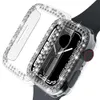 Diamentowa obudowa Yifilm dla Apple Watch 8 7 41 mm 44 mm 44 mm 40 mm 42 mm 38 mm Akcesoria Bling Bumper Cover IWatch Series 8 3 4 5 6 SE