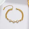 bracelet 3 colours 6 multi styles jewelry 18k gold plated chain bracelet valentine day lover gifts fashion charm women exquisite Bracelets set gift