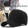 Ball Caps Big Head Plus Size Men's Hat Baseball Cap for Male Winter Sports Hat Hip Hop Breathable Mesh Trucker Hat Hard Structure 231204