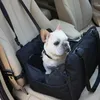小型犬用の犬のキャリアカーシート保管ポケットポータブル旅行付きペット洗えるベッド