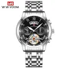 Montre de designer montres VA VOOM en acier inoxydable Tourbillon non automatique mécanique multifonction affaires lumineuses étanche mâle