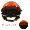Kayak kaskları ay kayak kask gözlükleri entegre kalıplanmış pceps yüksek kaliteli kayak kask açık spor kayak snowboard kaykay kaskları 231205