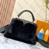 Pink sugao women tote bag shoulder bag crossbody bag handbags luxury fashion top quality Mink wool large capacity girl shopping bag purse 2size huidi-231130-250