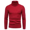 Men's Sweaters Vetements de marque automne hiver hommes pull homme col roule solide document pull decontracte hommes Slim Fit marque avec tout pulls S-2XL 231205