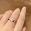 Modischer Ring mit gelbem Saphir, 3 mm, natürlicher gelber Saphir, Silberring, Geburtsstein August, Geschenk für Mädchen