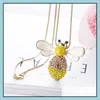 Pendentif Colliers Sautoirs Colliers Or Sier Couleur Collier De Luxe Bijoux Animal Abeille Pendentif Livraison Directe Bijoux Colliers Pendentif Dhrq3