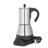 6 koffiekopjes Koffiesets Elektrische geiser Moka-maker Koffiezetapparaat Espressopot Expresso Percolator Roestvrijstalen kookplaat 234g