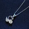 Designer Swan Necklace Jewelry Christmas