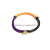 Braccialetto alla moda Miscela di colori Sile Bracciale En Acier Inoxydable Donna Braccialetti con consegna a goccia di gioielli in oro non appannamento Dhfop