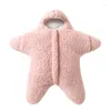 Blankets Baby Sleeping Bag Starfish Thicken Cute Cartoon Shaped Clothes For Infants Infant Born Cotton