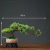 Dekoracje świąteczne sztuczne rośliny bonsai małe doniczki z kwiatami drzewa Fałszywe dekoracja stolika do sypialni El Garden 231205