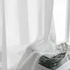 カーテン高品質の超柔らかいエレガントクリームホワイトチュールリビングルームのための装飾ベージュの窓薄いボイルモダンベッドルームシフォン