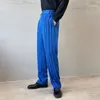 Costumes pour hommes 2023 Design tendance coréen pantalon plissé décontracté costume de sol bas pantalon bleu noir vêtements S-XL