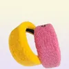 Autumn Winter Plush pannband Letter Tryckt hårband Kvinnor Brett Brim Hair Band med present Box2941579