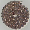 Rose Gold Women Mens Tennis Necklace Fine Jewelry 14k Custom 8mm Hip Hop Diamond Moissanite