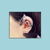 Clip-On Vis Back Ears Cuffing Retro Vintage Sier Bronze Punk Temptation Dragon Bite Ear Cuff Clip Wrap Boucle d'oreille CIP sur boucles d'oreilles Dro Dhqfb