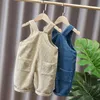 Jumpsuits 1-3Y Children's Bear Corduroy Kids Overalls Spring Autumn Clothes Toddler Overalls Boys Girls Casual Pants Baby Girl Jumpsuit 231204