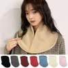 Lenços inverno velo anel cachecol snood cordeiro pescoço mais quente multi-funcional ao ar livre botões de esqui pelúcia dupla camada neckerchief