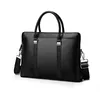 Bortkörningar Luxury Cow äkta läder Business Men's Portfölj MANISKA PREOTCASE Axelväska män Messenger Bag Tote Computer Bag 231205