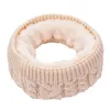 Scarves Women Men Fashion Scarf Winter Warm Solid Chunky Cable Knit Wool Neck Warmer Thickened Wrap Circle Foulard