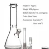 Akcesoria Hookah Glass Bong 10.7 Beaker Podstawa Rurka wodna grub Grube Materiał do palenia Bongs Drop dostawa dom Househol Dhmbh