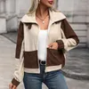 Giacche da donna Trench da donna in pile Elegante blazer femminile Pesante Y2k Abbigliamento Bar Giacca da città Stile britannico