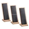 3x Modern Bamboo Necklace Jewelry Tablett Display Boards 27x10cm Neckchain Display Stand 210713279e