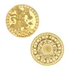 Medalla Conmemorativa 12 Constelaciones Monedas Conmemorativas Emblema Chapado En Metal