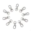 100pcs Alloy Swivel Lanyard Snap Hook Lobster Claw Clasps Jewelry Making Bag Keychain DIY Accessories199z