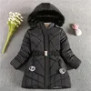 Mantel Winter Warm Halten Mädchen Jacke Lange Stil Abnehmbare Hut Plüsch Kragen Mit Kapuze Oberbekleidung Mantel Für Kinder 4-12 jahre 231204