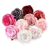 Decorative Flowers Wreaths 20PCS/9cm Large Artificial White Peony Rose Silk Flower Heads For Wedding Decoration DIY Wreath Scrapbooking Craft Fake Flowers 231205