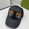Klassiek ontwerp baseball cap merk tijger wolf kat slang mannen en vrouwen zonnehoed bloemen serie mode sport mesh cap