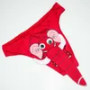 Sexy kostuum heren sex slipje olifant cosplay elastische T-rug lingerie erotisch ondergoed G-string strings