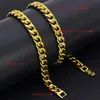 Collana a catena cubana di Miami riempita in vero oro giallo 10k con scatola personalizzata da 24 pollici con serratura da uomo, larghezza 10 mm, spessore 5 mm Pesante282t