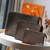 Designer Woman Bag Handbag Purse Clutch Wallet 56 Pouch Cosmetic Cases Women Fashion Flower Checkers262s