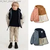 Manteau d'hiver en duvet réversible pour enfants, vêtements pour bébés garçons et filles, vêtements d'extérieur à capuche en polaire avec fermeture éclair, mode décontractée pour enfants Q231205