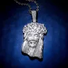 Iced Out Hanger Ketting Hoge Kwaliteit Grote Jezus Hanger Goud Zilver Ketting Heren Hip Hop Ketting Jewelry274O
