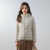 Piumini da Donna new 90 piumino leggero e sottile da donna con cappelli e giacche oversize