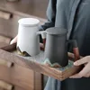 Teetassen Keramiktasse Trennbecher mit Sieb Chinesischer Luxus Beautifu Designer Weihnachten Schönes kreatives Geschenk