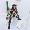 Down Coat Children Fashion Winter coat Kid's Multicolor Faux Fur Jacket Baby girl glam faux fur Girls CT096 231204