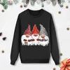 Famille correspondant tenues poupée de Noël imprimé tenue à manches longues mignon cerf sweat à capuche pull sweat chemisier pour navidad 231204